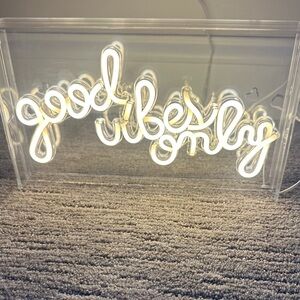 Good Vibes Only LED Neon Sign - Warm White